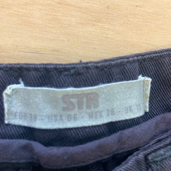 Stradivarius wide leg pants in navy-gray - Picture 2 of 6